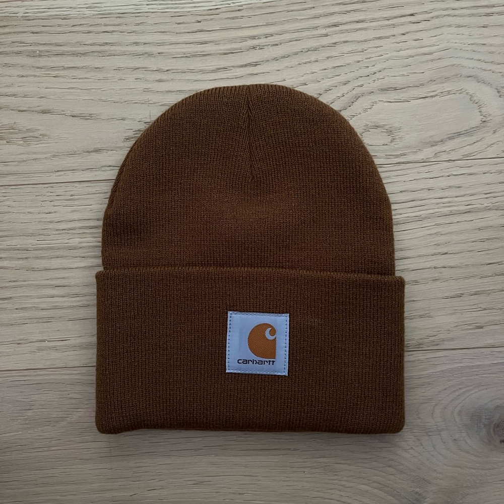 burnt orange carhartt beanie